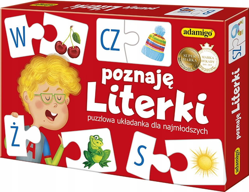 Poznaję literki gra puzzlowa 05581