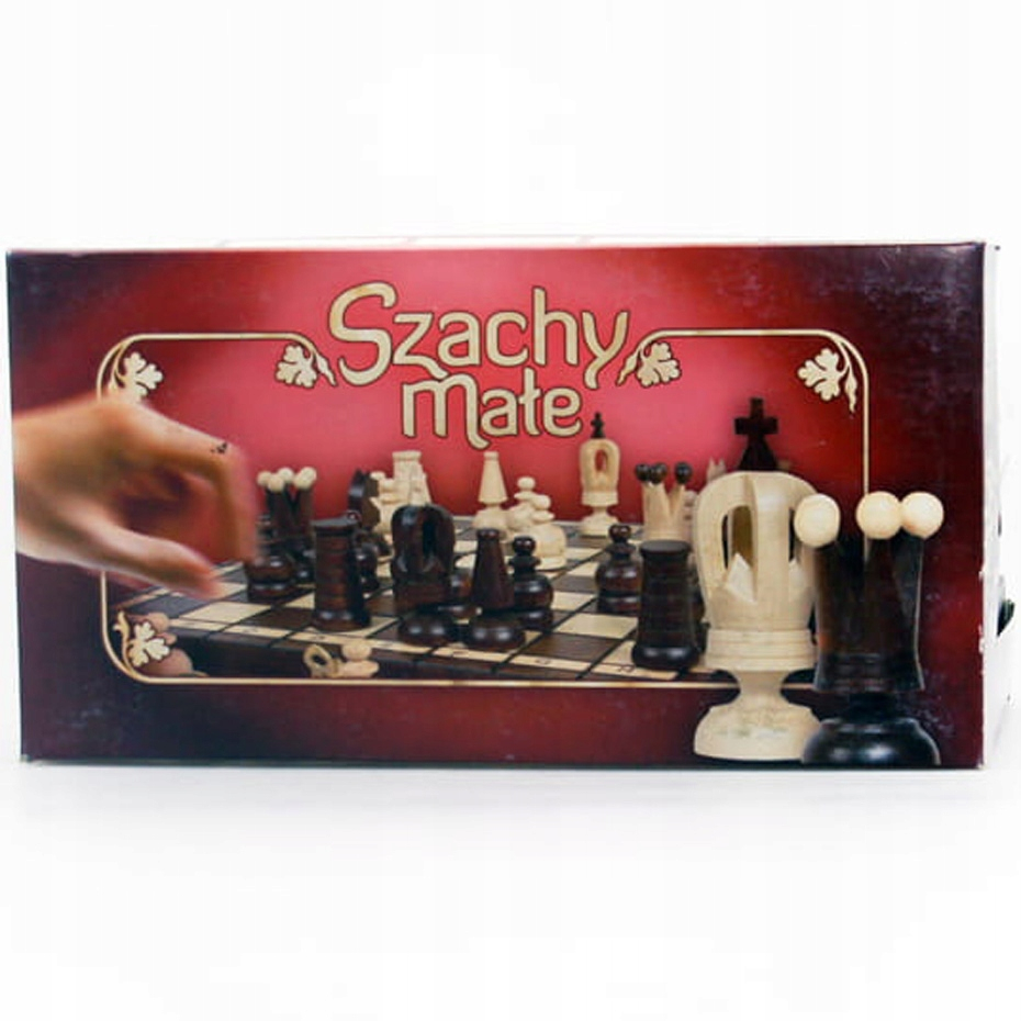 Szachy mae drewniane 30018