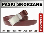 DK-1807 S Pasek MĘSKI SKÓRZANY AUTOMAT 3,5cm