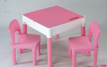TGA MT-003 Różowy Building Block Stolik + 2 krzesełka